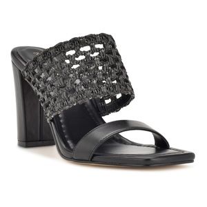 NWT Nine West Mylas Dress Sandals in Black, Size 7.5